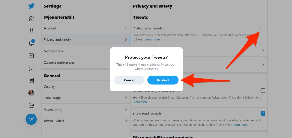 How to Make Twitter Account Private